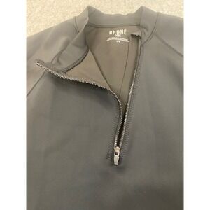 Rhone Mens Black Freeride Rashguard‎ 1/4 Zip Short Sleeve Top Size L**NWT